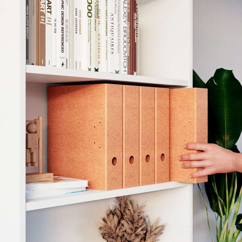 Aktenordner - vegane Ordner als verkürzte Form für IKEA Billy Regal - Clutter Cover