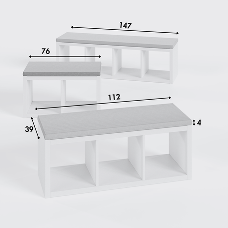 Sitzkissen Grün mit Cord-Stoff für IKEA Kallax Regal 2er, 3er und 4er Sitzkissen Clutter Cover