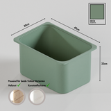 Große Box „TRÖVI“ für IKEA Trofast Regale – 42 × 30 × 23 cm in Eukalyptus Grün Box Kiste Korb Clutter Cover