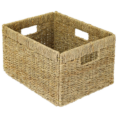 Billy Korb aus Seegras 35 x 25 x 20cm, geflochtener Aufbewahrungskorb Billy Einsatz Clutter Cover