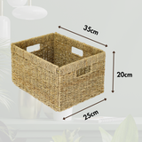 Billy Korb aus Seegras 35 x 25 x 20cm, geflochtener Aufbewahrungskorb Billy Einsatz Clutter Cover