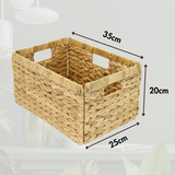 Billy Korb aus Wasserhyazinthe 35 x 25 x 20cm, geflochtener Aufbewahrungskorb Billy Einsatz Clutter Cover