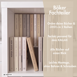 Kallax Einsatz für Bücher | Fachteiler für 2 Reihen Bücher & DVDs