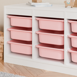 Box "TRÖVI" in Rosa - 42 x 30 x 10cm, passend für Trofast Regale Trofast Box Clutter Cover