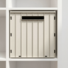 Kallax Klappbox mit Deckel, Braun & Grau, Box 31 x 31 x 32cm Grau Box Kiste Korb Clutter Cover