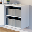 Box für IKEA BESTA Regal, 35 x 17 x 20cm, faltbare Aufbewahrungsbox aus Stoff - Clutter Cover