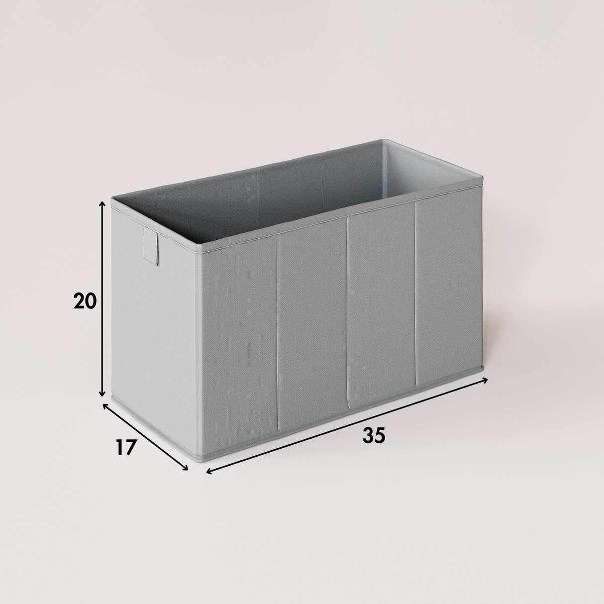 Box für IKEA BESTA Regal, 35 x 17 x 20cm, faltbare Aufbewahrungsbox aus Stoff - Clutter Cover