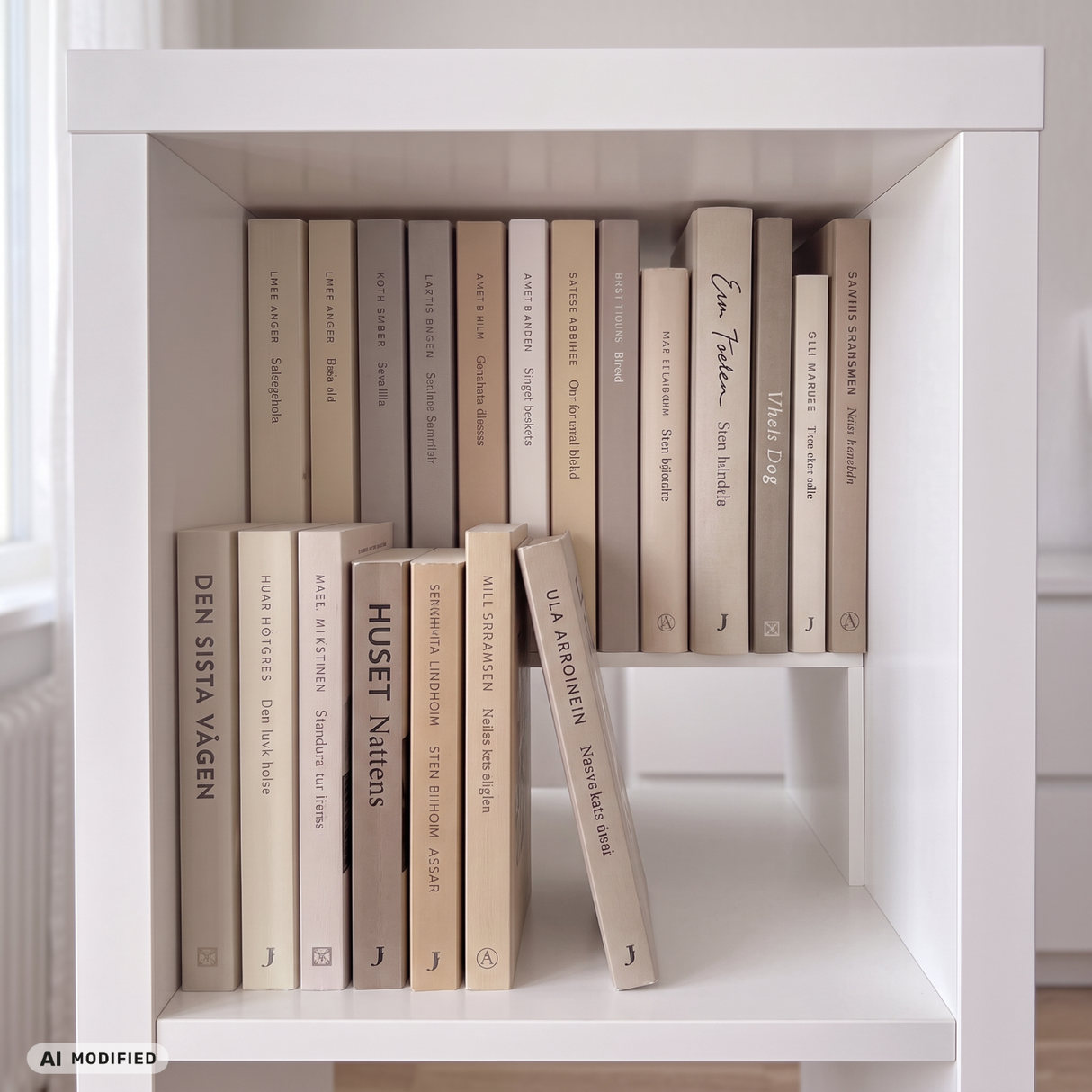 Kallax Einsatz für Bücher | Fachteiler für 2 Reihen Bücher & DVDs