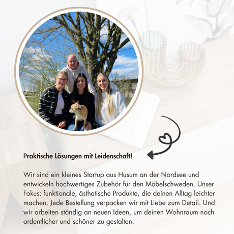 Holzscheiben für IKEA EKET Hack - Ø 10 x 2cm Scheiben aus Buche, Plättchen für Baustein Optik Schrankzubehör Clutter Cover