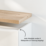 Holzplatte für 3 IKEA Trones Schuhschränke, Eiche - Deckplatte 154,1 x 15,9cm Holzplatte Clutter Cover