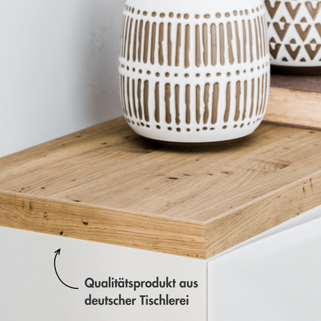 Holzplatte für 2 IKEA Trones Schuhschränke, Eiche - Deckplatte 102,6 x 15,9cm Holzplatte Clutter Cover