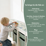 Spielfolie für IKEA Trofast Regal, PVC-freie Klebefolie Möbelfolie Clutter Cover