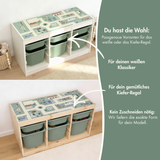 Spielfolie für IKEA Trofast Regal, PVC-freie Klebefolie Möbelfolie Clutter Cover