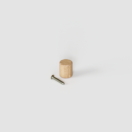 Möbelknopf aus Eiche für Kallax Türen und Schubladen, Ø 13mm, Höhe 15mm