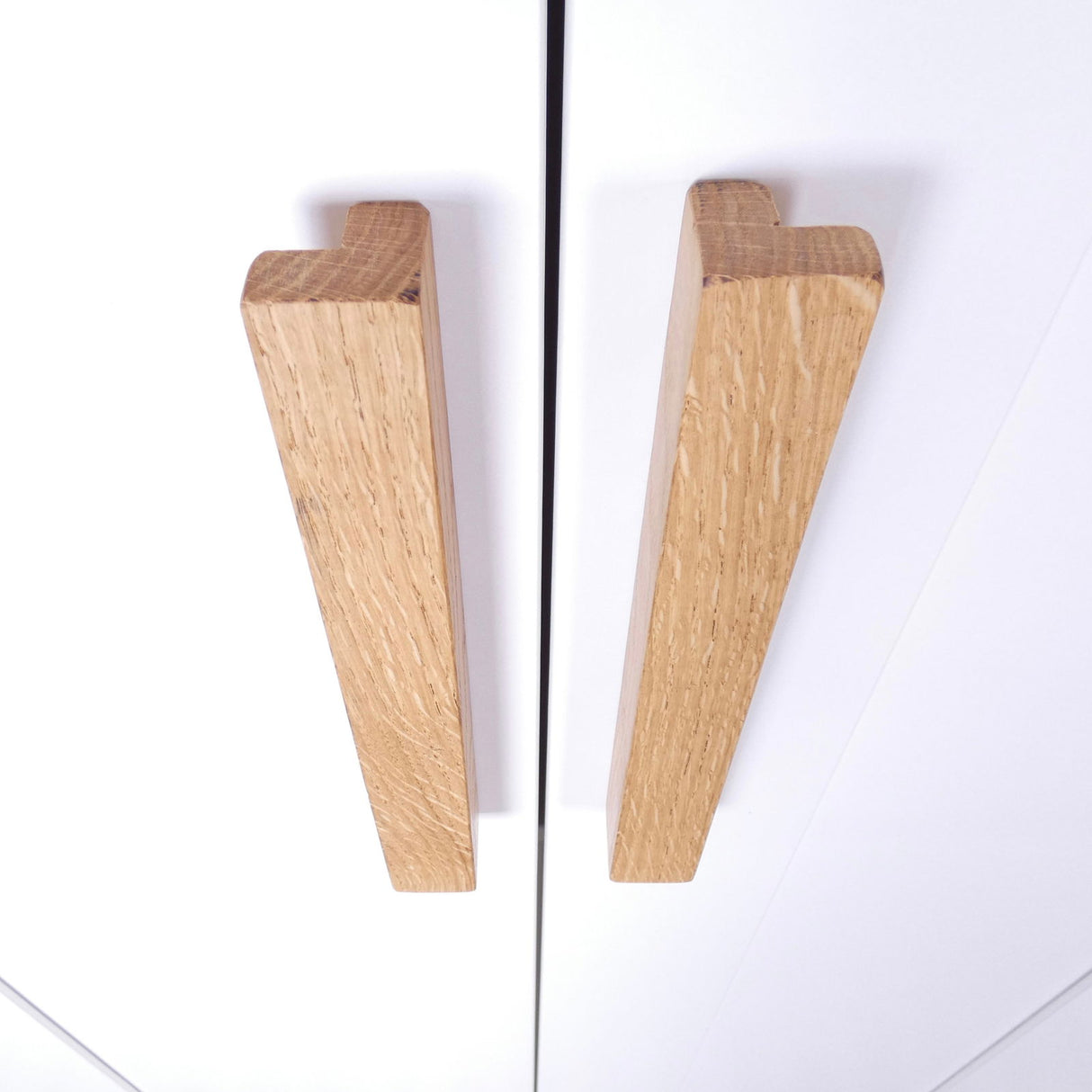 Griffe für Ikea Brimnes Kleiderschrank aus Eichen-Holz Lochabstand 160mm - Clutter Cover