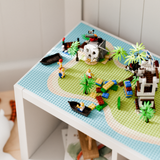 Bauplatte "Lillvik" für IKEA Kallax Regal kompatibel mit LEGO® Steinen, XXL Spieltisch Grundplatte zum Aufkleben Kallax Grundplatte für Klemmbausteine Clutter Cover
