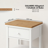 Holzplatte für IKEA Gullaberg Ablagetisch 53 x 43 cm, Deckplatte Stil Artisan Eiche Holzplatte Clutter Cover