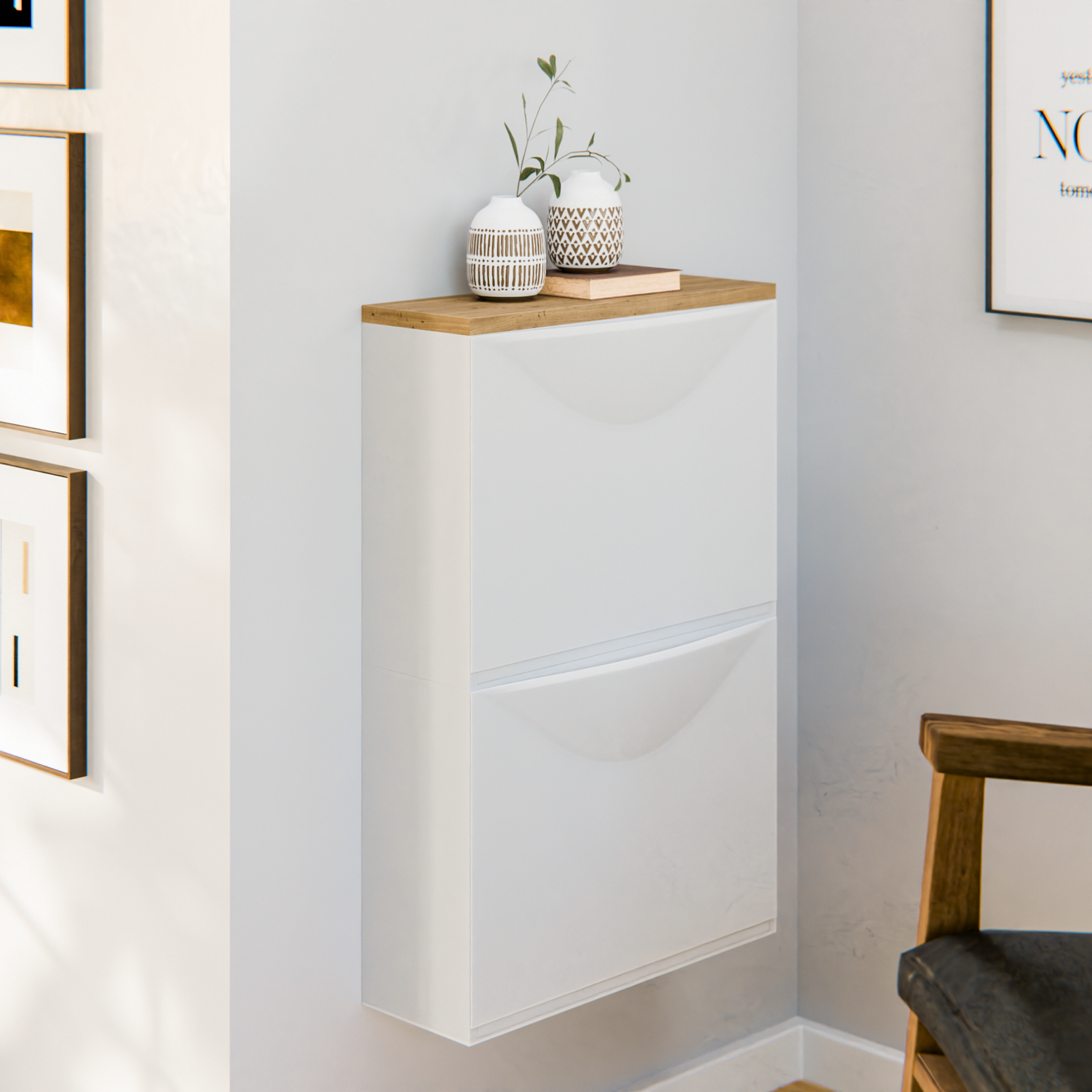 Holzplatte für IKEA Trones Schuhschrank, Eiche