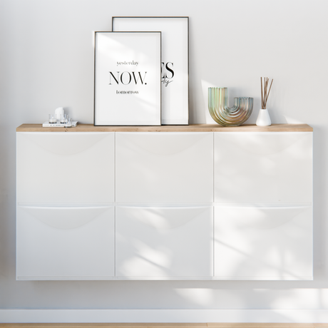 Holzplatte für IKEA Trones Schuhschrank, Eiche - 1er, 2er und 3er Trones Deckplatte Holzplatte Clutter Cover