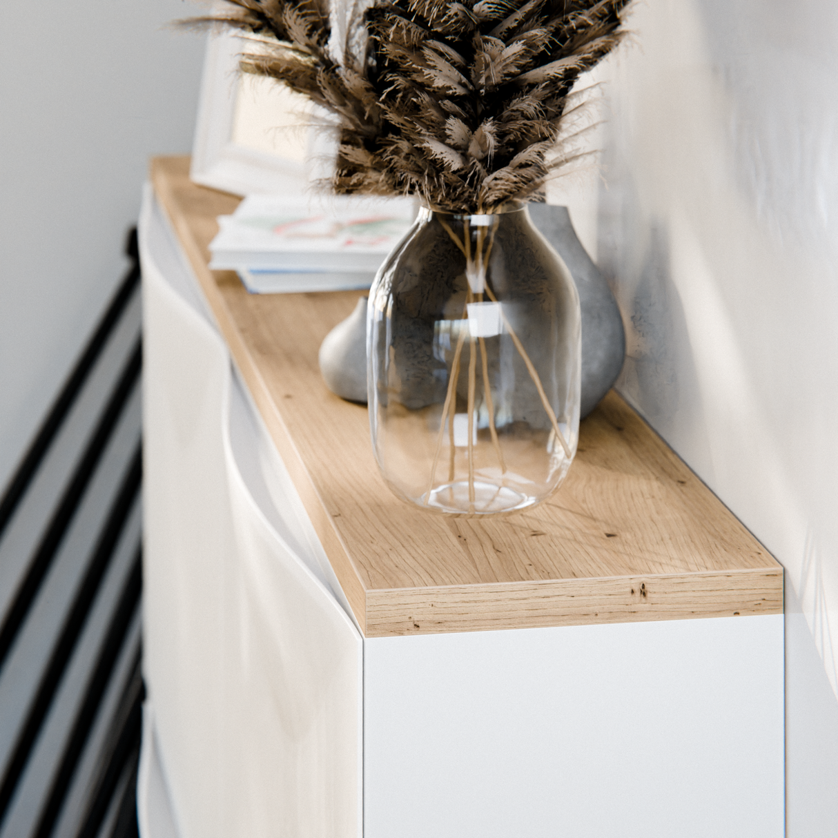 Holzplatte für IKEA Trones Schuhschrank, Eiche - 1er, 2er und 3er Trones Deckplatte Holzplatte Clutter Cover