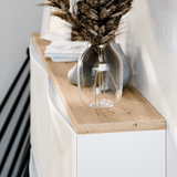 Holzplatte für IKEA Trones Schuhschrank, Eiche - 1er, 2er und 3er Trones Deckplatte Holzplatte Clutter Cover