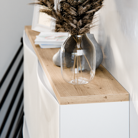 Holzplatte für IKEA Trones Schuhschrank, Eiche - 1er, 2er und 3er Trones Deckplatte Holzplatte Clutter Cover