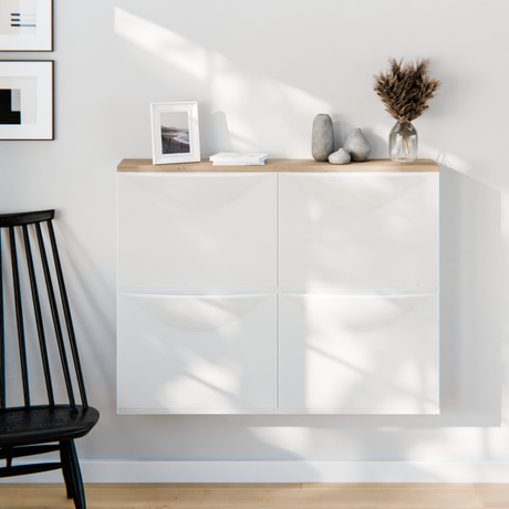 Holzplatte für IKEA Trones Schuhschrank, Eiche - 1er, 2er und 3er Trones Deckplatte für 2 Trones (1026 x 159mm) Holzplatte Clutter Cover