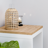 Holzplatte für 1er IKEA Kallax Regal, Eiche - Deckplatte, 41,3 x 39,2 x 1,9cm Holzplatte Clutter Cover