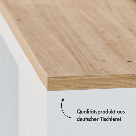 Holzplatte für 1er IKEA Kallax Regal, Eiche - Deckplatte, 41,3 x 39,2 x 1,9cm Holzplatte Clutter Cover