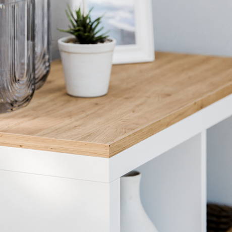 Holzplatte für IKEA Kallax Regal 1er, 2er, 3er oder 4er - Eiche Deckplatte Holzplatte Clutter Cover