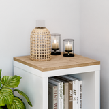 Holzplatte für IKEA Kallax Regal 1er, 2er, 3er oder 4er - Eiche Deckplatte 1er Kallax (413 x 392) Holzplatte Clutter Cover