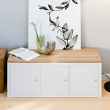 Holzplatte für IKEA Kallax Regal 1er, 2er, 3er oder 4er - Eiche Deckplatte 3er Kallax (1115 x 392) Holzplatte Clutter Cover