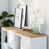 Holzplatte für IKEA Kallax Regal 1er, 2er, 3er oder 4er - Eiche Deckplatte Holzplatte Clutter Cover