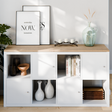 Holzplatte für IKEA Kallax Regal 1er, 2er, 3er oder 4er - Eiche Deckplatte 4er Kallax (1467 x 392) Holzplatte Clutter Cover