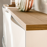 Holzplatte für 3 IKEA Trones Schuhschränke, Eiche - Deckplatte 154,1 x 15,9cm - Clutter Cover