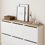 Holzplatte für IKEA Bissa Schuhschrank in verschiedenen Größen - Eiche, Abdeckplatte für Schuhregal - Clutter Cover