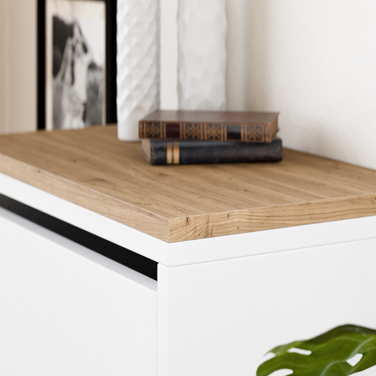 Holzplatte für IKEA Bissa Schuhschrank in verschiedenen Größen - Eiche, Abdeckplatte für Schuhregal - Clutter Cover