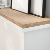 Holzplatte für IKEA Hemnes Schuhschrank Variante mit 2 oder 4 Fächern, Eiche - Deckplatte für Schuhregal - Clutter Cover