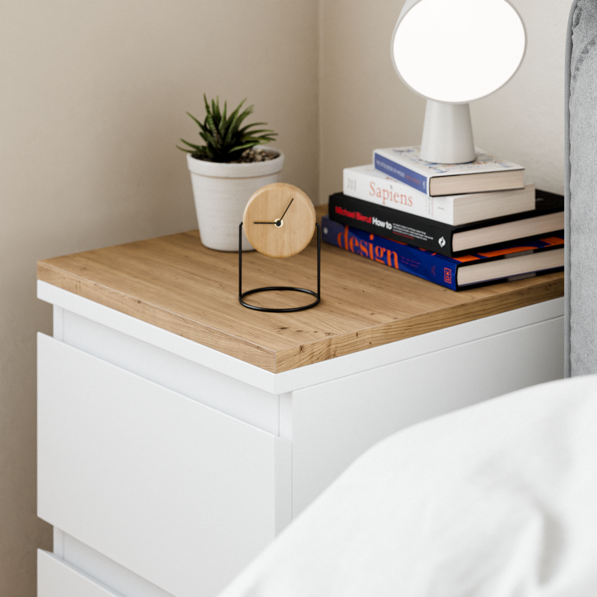Oak Abdeckplatte Fuer Ikea Malm Kommode