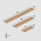 Holzplatte für IKEA Trones Schuhschrank, Eiche - 1er, 2er und 3er Trones Deckplatte Holzplatte Clutter Cover