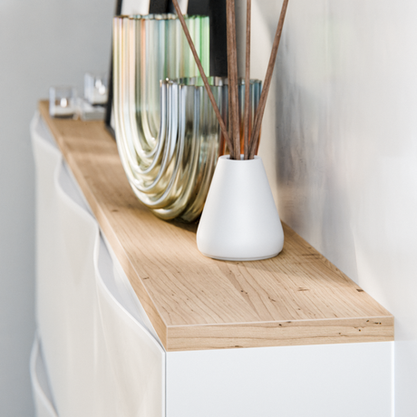 Holzplatte für 3 IKEA Trones Schuhschränke, Eiche - Deckplatte 154,1 x 15,9cm Holzplatte Clutter Cover