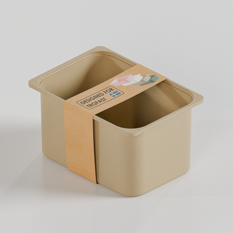 Große Box „TRÖVI“ für IKEA Trofast Regale – 42 × 30 × 23 cm in Beige Trofast Box Clutter Cover