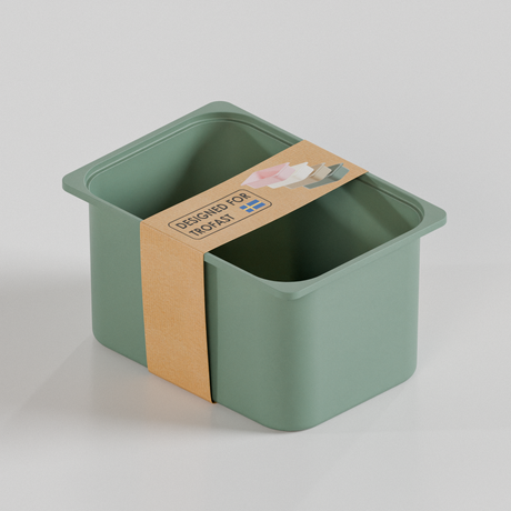 Große Box „TRÖVI“ für IKEA Trofast Regale – 42 × 30 × 23 cm in Eukalyptus Grün Box Kiste Korb Clutter Cover