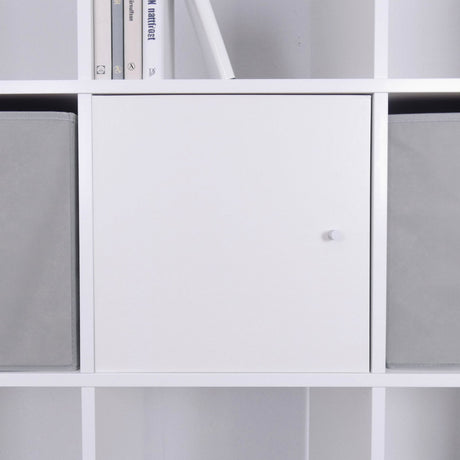 IKEA Kallax Tür in Weiß, Facheinsatz auch passend für Expedit Würfelregal, 33,5 x 33,5cm - Clutter Cover