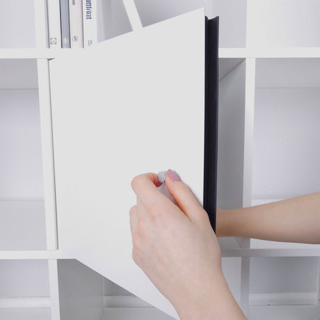 IKEA Kallax Tür in Weiß, Facheinsatz auch passend für Expedit Würfelregal, 33,5 x 33,5cm - Clutter Cover
