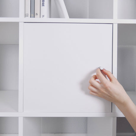 IKEA Kallax Tür in Weiß, Facheinsatz auch passend für Expedit Würfelregal, 33,5 x 33,5cm - Clutter Cover