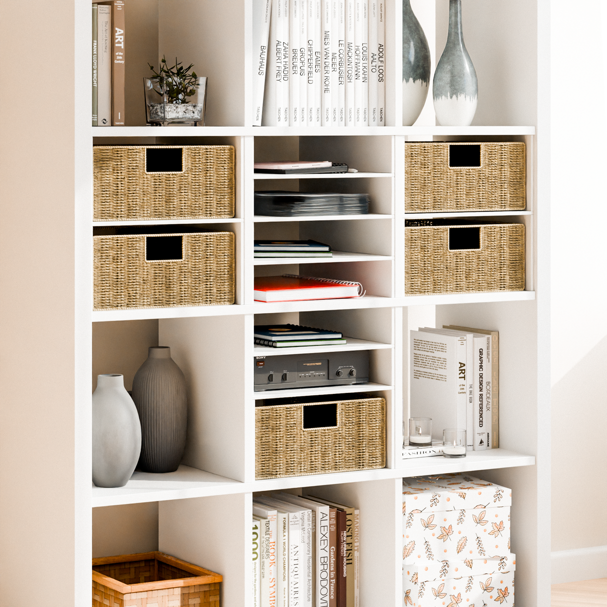 Fachteiler für IKEA Kallax Regal, verschiedene Varianten Fachteiler Clutter Cover