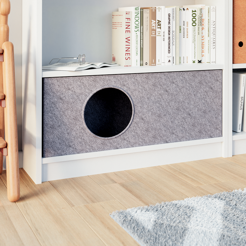 Katzenhöhle für IKEA Billy Regal 75 x 25 x 29cm, Filzhöhle für Katzen Billy Einsatz Clutter Cover