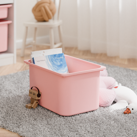 Große Box „TRÖVI“ für IKEA Trofast Regale – 42 × 30 × 23 cm in Rosa Box Kiste Korb Clutter Cover