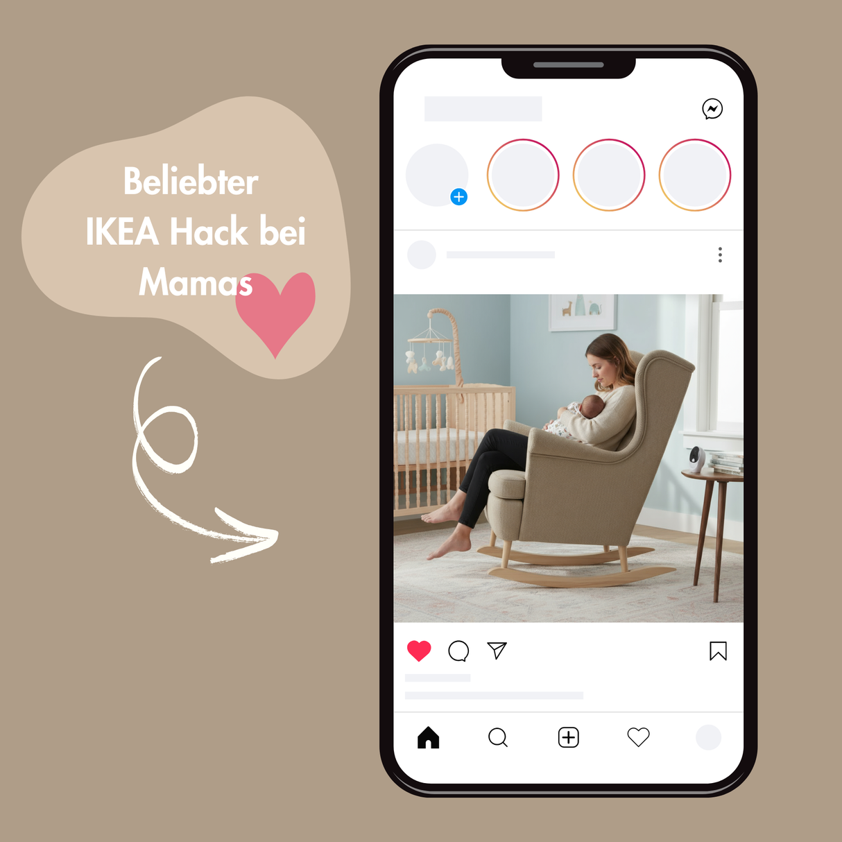 Kufen für IKEA Strandmon Sessel - Umbauset für Schaukelstuhl Möbelfüße Clutter Cover